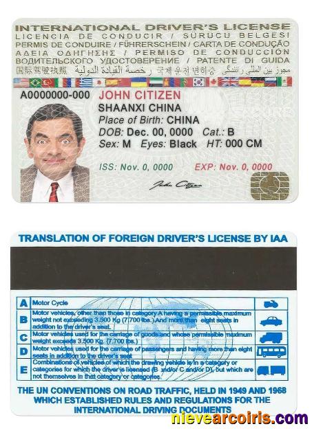 International driver’s license